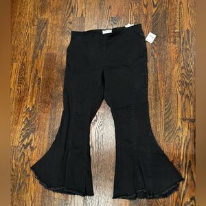Free People size 32 black flare jeans. New with tags
